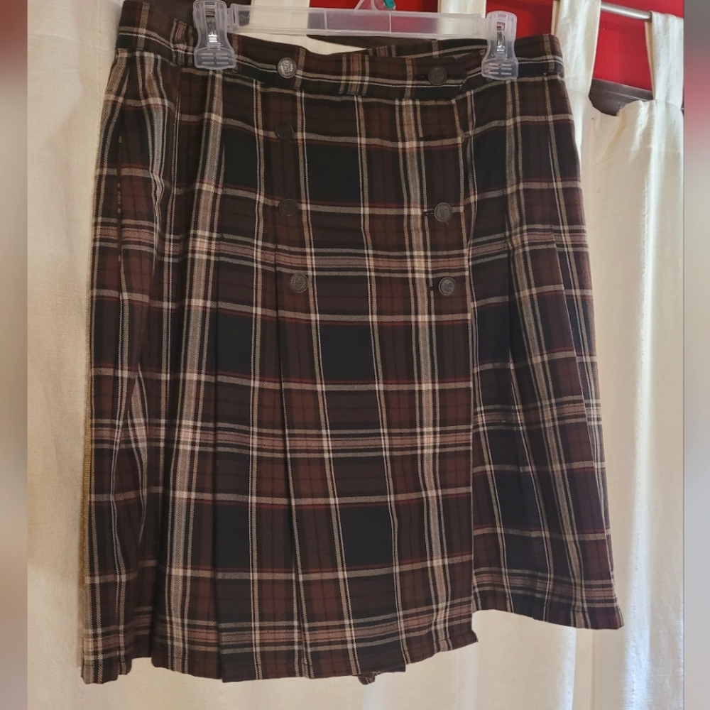 Plaid White Stag Skort size 16